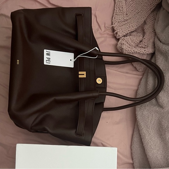 JW PEI Handbags - JW PEI Dark Brown Tote Bag